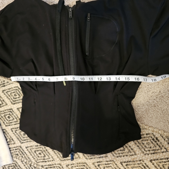 Free People Movement Black Corset Double Full Zip Knit Cuff Jacket Size M - Picture 7 of 7